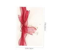ibasenice Wedding Vows Cards Practicality for His and Her 2pcs with Elegant Delicate Design Paper Material and Photo Prop Features for Wedding Banquets