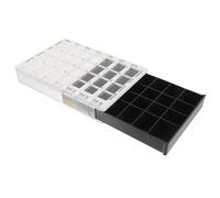 ibasenice Weekly 28-Compartment Plastic Medicine Organizer Pill Box, Portable Weekly Storage Container for Daily Vitamins and Supplements, Personal Medication Organizer for Travel and Home