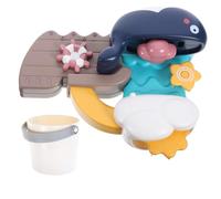 ibasenice Whale Bath for Fun Plaything with Rotatable Water Wheel for Year Olds Safe Material Engaging Water Play Experience