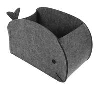 ibasenice Whale Shape Nursery Storage Basket Foldable Felt Toy Bin for Boys and Girls Room Suitable for Toys and Clothing Storage