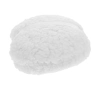 ibasenice White 6-Inch Oversized Round Powder Puff for Body Makeup, Soft Washable Applicator for Legs and Back, Large Reusable Loose Powder Puff for Adults