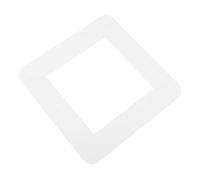 ibasenice White Acrylic Light Switch Cover Plate Single Toggle Switch Surround with Stylish Modern Design, Cleanable and Resistant to Deformation, for Home Wall Decor