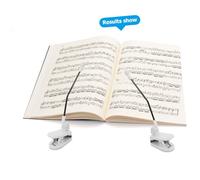 ibasenice White Music Holder Clips for Piano Book Page Holders with Stable Grip Portable Lightweight Design for Concerts Teaching and Home Practice