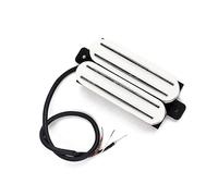 ibasenice White Twin Humbucker Pickups Dual Hot Rail Alnico for Electric Guitar Neck Replacement