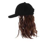 ibasenice Wig Cap Fake Braid Hat Wigs for Women Short Hair Camping Hat Baseball Caps with Hair Attached Light Brown Cloth
