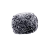 ibasenice Windproof and Pop-up Shield Furry Mic Cover for Mic Protectors for Microphone Sleeve and Microphone Cover Use in Noisy Environments