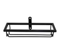 ibasenice Wine Cup Organizer Rack Black Iron Goblet Storage Stand Sturdy for Restaurants Nightclubs