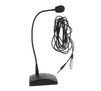 ibasenice Wired Gooseneck Microphone for Conference Computer Microphone Multifunctional Chat Mic Tabletop Use