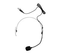 ibasenice Wired Headset Microphone for Voice Amplifier with Over-ear Headworn Mic, Teacher Wired Headphone Microphone System, Black Four-pin Xlr Connector, Multi-function Singing and Speaking Headset