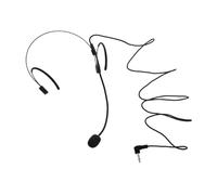 ibasenice Wired Headworn Microphone Voice Amplifier Mic, Omnidirectional Singing Headset Microphone for Teachers and Presenters, Black Double Earset Mic for Coaching and Guided Tours