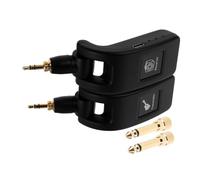 ibasenice Wireless Guitar Transmitter Receiver System USB Rechargeable Long Battery Life Playtime for Electric Bass Guitars One Pairing Easy Setup for Live Studio Home Performances