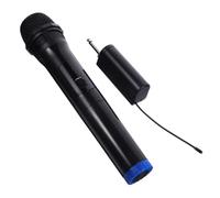 ibasenice Wireless Handheld Microphone Cordless Karaoke Mic for Outdoor and Indoor Use, Portable Singing Mic for Home and Stage, Black 1-to-1 System Without Battery or Accessories