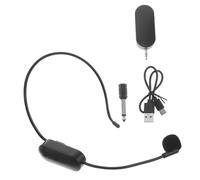 ibasenice Wireless Headset Microphone 2.4g Wireless Connectivity Sound Quality Abs Material Mini Microphone for Speaking Lectures Compatible with Smartphones