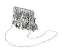 ibasenice Women Sequined Shoulder Bag Girl Chain Bag Unique Design Polyester Material Decoration for Taking Pictures for Young Ladies Daily Travel and Work Moderate Capacity