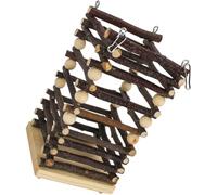 ibasenice Wood Rabbit Feeder Rack with Holder Can be Fixed in Cage Prevents Rabbits from Eating too Fast Made of Sturdy Wood for Hay Feeding