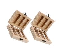 ibasenice Wooden Baby Hair and Umbilical Cord Keepsake Box, Glass Memory Case, Multifunctional Storage for Newborn, Elegant Keepsake for Baby's Growth