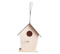 ibasenice Wooden Bird House Durable Outdoor Nesting Box with Creative Design for Garden Decoration Easy to Hang Trees Fences Vines for Attracting Hummingbirds