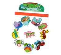 ibasenice Wooden Blocks Educational Balance Game for Wooden Shape Stacking Blocks with Colorful Animal Design Interactive Learning to Develop Fine Motor Skills and Cognitive Ability