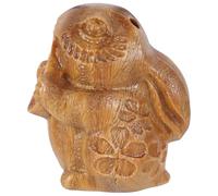 ibasenice Wooden Bunny Charms for DIY Decoration and Craft Accessories, Plastic Rabbit Pendants with Retro and Delicate Style, for Jewellery Making and Home Ornament