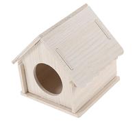 ibasenice Wooden Chinchilla Cage Hideout for Small Pets Cozy Guinea Pig Hut Rat House Accessories for Natural Pet Shelter
