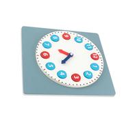ibasenice Wooden Clock Montessori Early Learning Educational Puzzle for Smooth Surface Non-toxic Digital Teaching to Develop Thinking and Hand-eye Coordination Interaction
