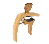 ibasenice Wooden Guitar Capo Picks Adjustable Spring Mechanism for Electric Acoustic Guitars Easy Tuning for Musicians Performers Studio Sessions