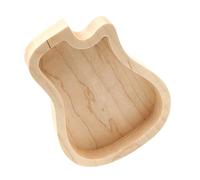 ibasenice Wooden Guitar Pick Storage Case Maple Plectrum Box Compact Design for Organized Picks for Acoustic and Electric Guitars Convenient Travel Accessory
