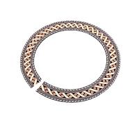 ibasenice Wooden Guitar Rosette Decal 93mm Inner Diameter Curved Sound Hole Inlay Strip Decorative Guitar Accessory Decor