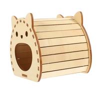 ibasenice Wooden Hamster Hideout for Pets Safe Wood Material Cozy Nest for Resting and Playing Hamster Hut for Pet Supplies and Enrichment Activities