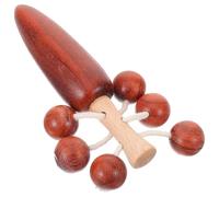 ibasenice Wooden Hand Drum Portable Traditional Musical Percussion Instrument for Boy Girl Enhances Rhythm Coordination Listening Skills Plaything