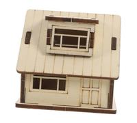 ibasenice Wooden House Model Kit Miniature Dollhouse Furniture DIY Log Cabin Assembly for Adults for Home Decor Collectibles Versatile for Any Occasion