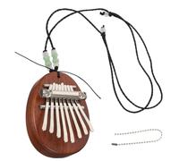 ibasenice Wooden Kalimba Keys Thumb Piano Mini Portable Instrument for Boys and Girls Adults for Music Practice Stage Performance Includes Lanyard for Easy Carrying