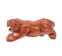 ibasenice Wooden Keyring Zodiac Animal Pendant Small Pendant Portable Creative Delicate Simple Structure Comfortable Surface Desktop Decor Car Ornament