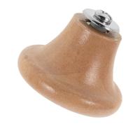 ibasenice Wooden Pan Lid Knob Removable Lid Handle Comfortable Grip Smooth Edges Khaki Colour Compatible with Milk Pots Kitchen Replacement Accessory