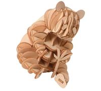 ibasenice Wooden Panda Puzzle Creative Handmade Jigsaw Model for Educational Crafts Gift for Hand-eye Coordination Development