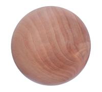 ibasenice Wooden Round Ball Creative DIY Ball Accessories Paintable Smooth Surface Solid Wood Natural Wood for Crafts and Architectural Works