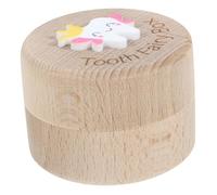 ibasenice Wooden Tooth Fairy Box 3D Intricate Carved Design Large Capacity Tooth Holder Kit for Boys and Girls Storage Keepsake Gift for Girls and Parents