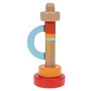 ibasenice Wooden Trumpet for Early Music Learning Lightweight Educational Instrument with Design Wood Material for Brain Development and Hearing Training