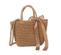 ibasenice Woven Beach Bag for Women Casual Straw Handbag for Beach Days and Outdoor Leisure