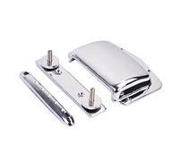 ibasenice Wraparound Bridge Tailpiece Tail Set with Bridge Cover for Electric Guitar Replacement Parts Silver Metal Fully Adjustable Saddles Height Adjustable Easy to Mount for Play Music