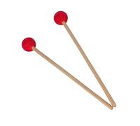 ibasenice Xylophone Mallets Sticks Marimba Hammers 1 Pair Red Smooth Sturdy Non-corrosive for Instrument Play