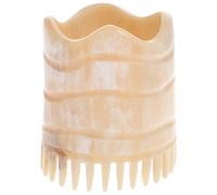 ibasenice Yak Horn Fine Teeth Scalp Massage Comb Hair Brush Shampoo Scrubber for Scalp Stimulation and Hair Care, Suitable for Shower and Daily Use in Wellness Routine Random Style