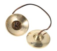 ibasenice Yoga Meditation Cymbal Bell Hand Percussion Instrument Copper Made for Relaxation and Mindfulness
