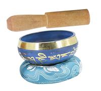 ibasenice Yoga Sound Bowl for Meditation Singing Bowl Set Mallet Cushion Accessory Decorative for Yoga Practice Random Color