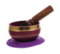 ibasenice Yoga Sound Bowl Meditation Bowl Stick Pad for Relaxation and Yoga Practice