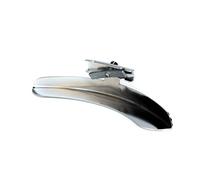 ibasenice Zinc Alloy Single Leg Banjo Armrest in Silver Sturdy Banjo Arm Support Mounting Bolt