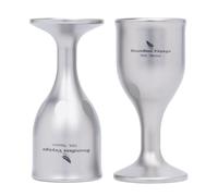 iBasingo 15ml Titanium Mini Shot Glasses Cups Wine Drinking Cups Shooters Small Fancy Tequila Whiskey Shot Glasses Drinkware Ti3078D (2 PCS)