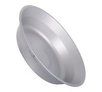 iBasingo 17.4cm Titanium Camping Plate Dish Lightweight Outdoor Serving Bowl for Soup Salad & Desserts Durable Travel Tableware for Backpacking, Hiking & Picnic Home, Dishwasher Safe Ti1112T