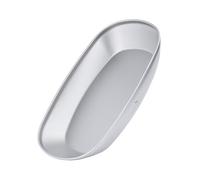 iBasingo 23.2cm Titanium Plate Dish - Outdoor Camping Portable Dinner Metal Pan for Fish, Fruits, Snacks, Vegetables - Ultralight Durable Grey Kitchen Service Bowl Tableware Ti1142T-S