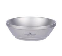 iBasingo 300ml Titanium Double Walled Bowl Oatmeal Rice Soup Snack Dip Bowls Ultralight Portable Tableware Outdoor Camping Metal Bowl Ti1082T